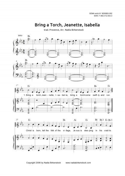 Preview_Bring a Torch Jeannette Isabella_sheet music_harp