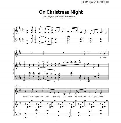 Preview_On Christmas Night_sheet music_harp
