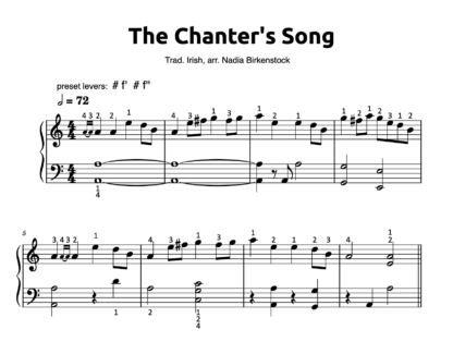 Preview_The Chanter's Song_sheet music_harp